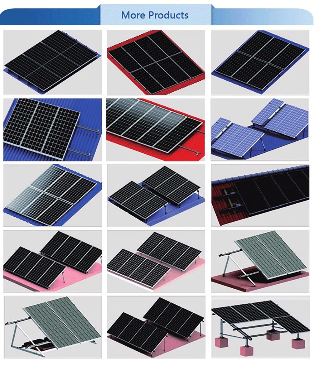 Solar Panel Stand Ground System Tracker PV Solar Ground Photovoltaic System