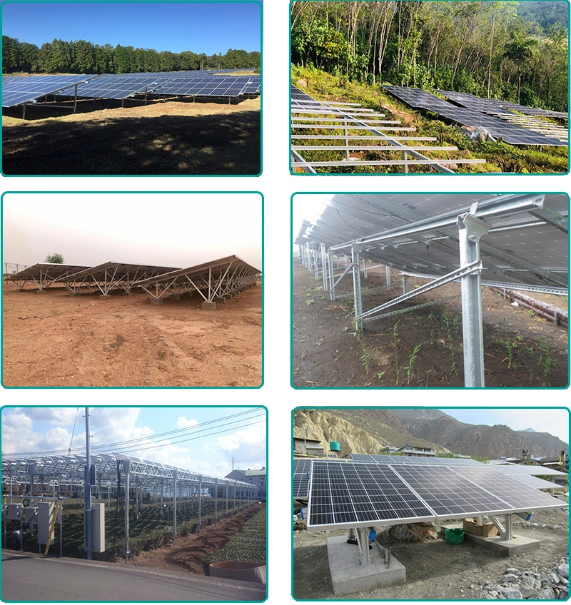 Solar Mount PV Power Plant Module Support Pile Foundation Aluminum Solar Ground Mount