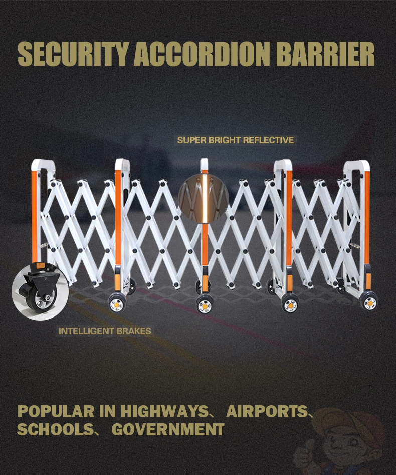 Portable Traffic Road Safety Retractable Parking Alunimum Barrier Qg-Z1701