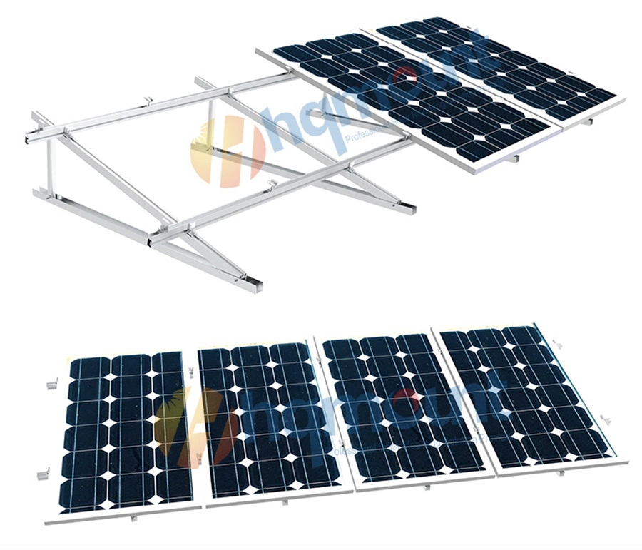 Fixed Angle Solar Support Concrete Foundation Solar PV Ground Mounting System