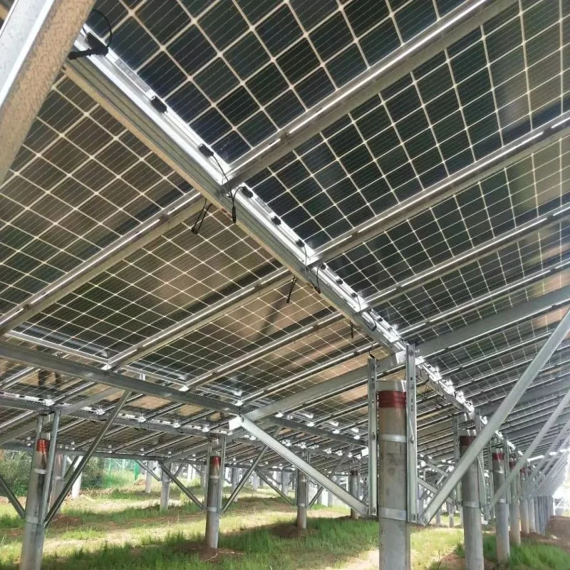 PV Panel Supporting Bracket Solar Mount System Photovoltaic Solar Ground Plant Installed Structure