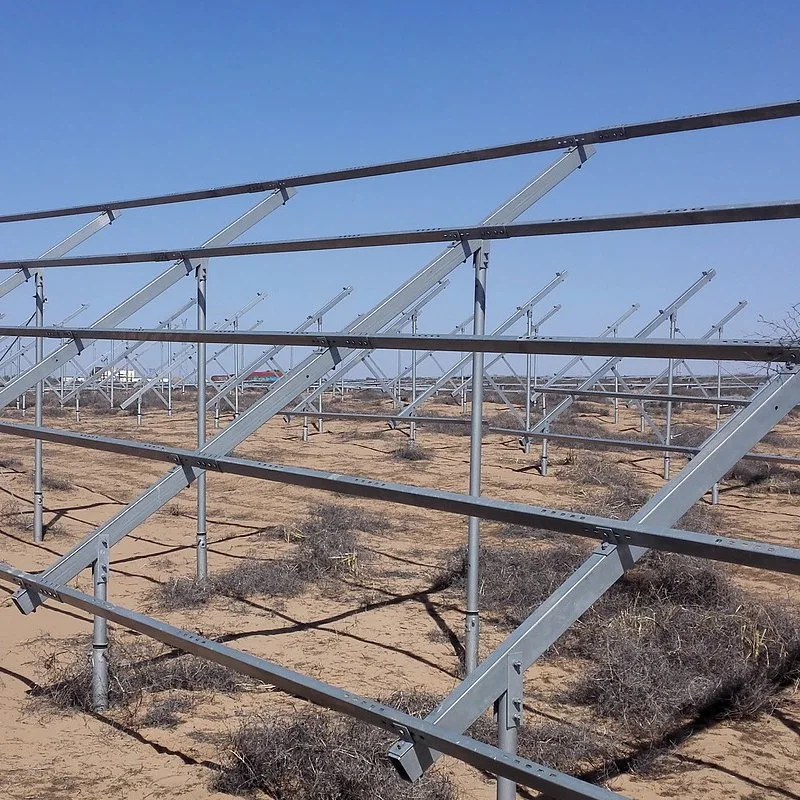 Solar Plant Module Ground Mounting Screw Mounting PV Solar Panel Brackets