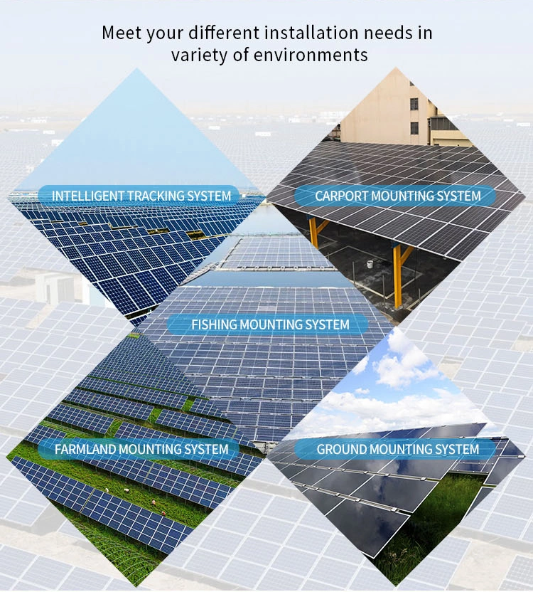 Super Solar PV Ground Mounting Stand Structure Solar Panel Pole Fixed Mount Ground Mount Solar Racking Systems