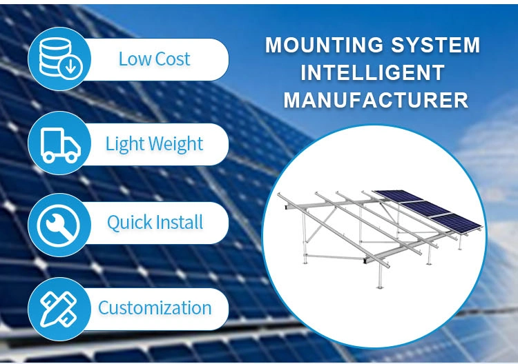 Super Solar PV Ground Mounting Stand Structure Solar Panel Pole Fixed Mount Ground Mount Solar Racking Systems