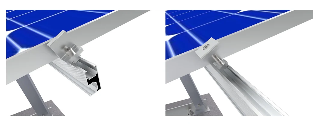 Flat Roof Solar PV Fixed Triangle Racks Bracket Racking Mounting System