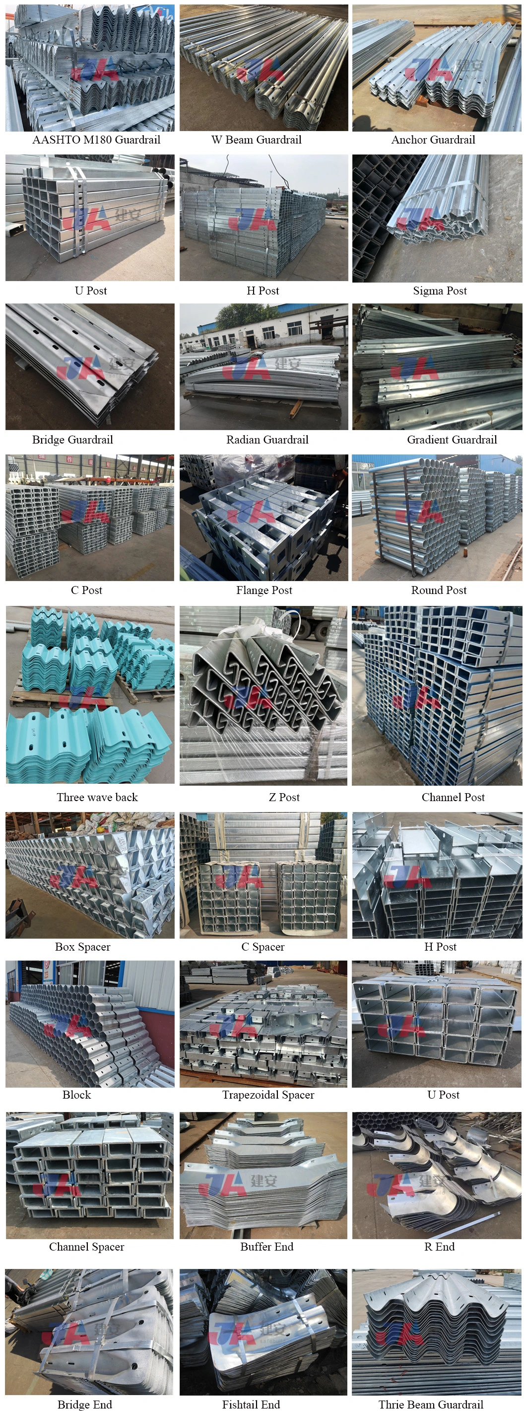 Q235 Q345 Steel Highway Guardrail Barrier for Road Safety