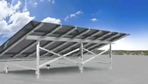 Ground Mounting Solar PV Plant System with Carbon Steel Pile Solar Screw