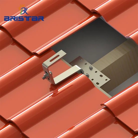 Commercial Tile Roof Mounting System PV Ceramic Natural Stainless Steel N
