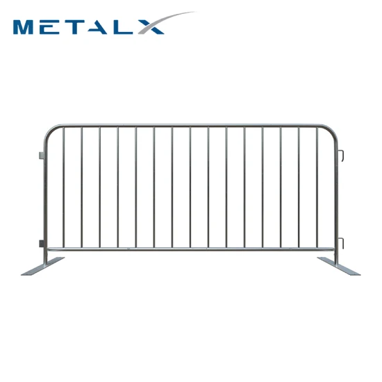 Cheap Used Galvanized Road Safety Portable Metal Barricade Event Crowd Control Traffic Barriers for Temporary/Parking