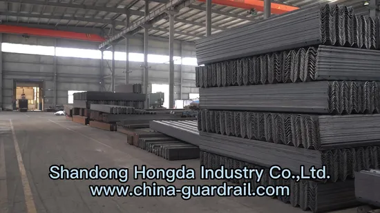 W-Beam Crash Barrier Single Side for Road Safety