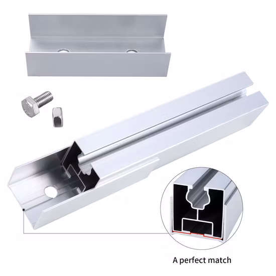 Panel Mount Ground Roof Mounted Panels Flat Wall Brackets Aluminum Rails PV Ballasted Systems Design Fan Solar Mounting System